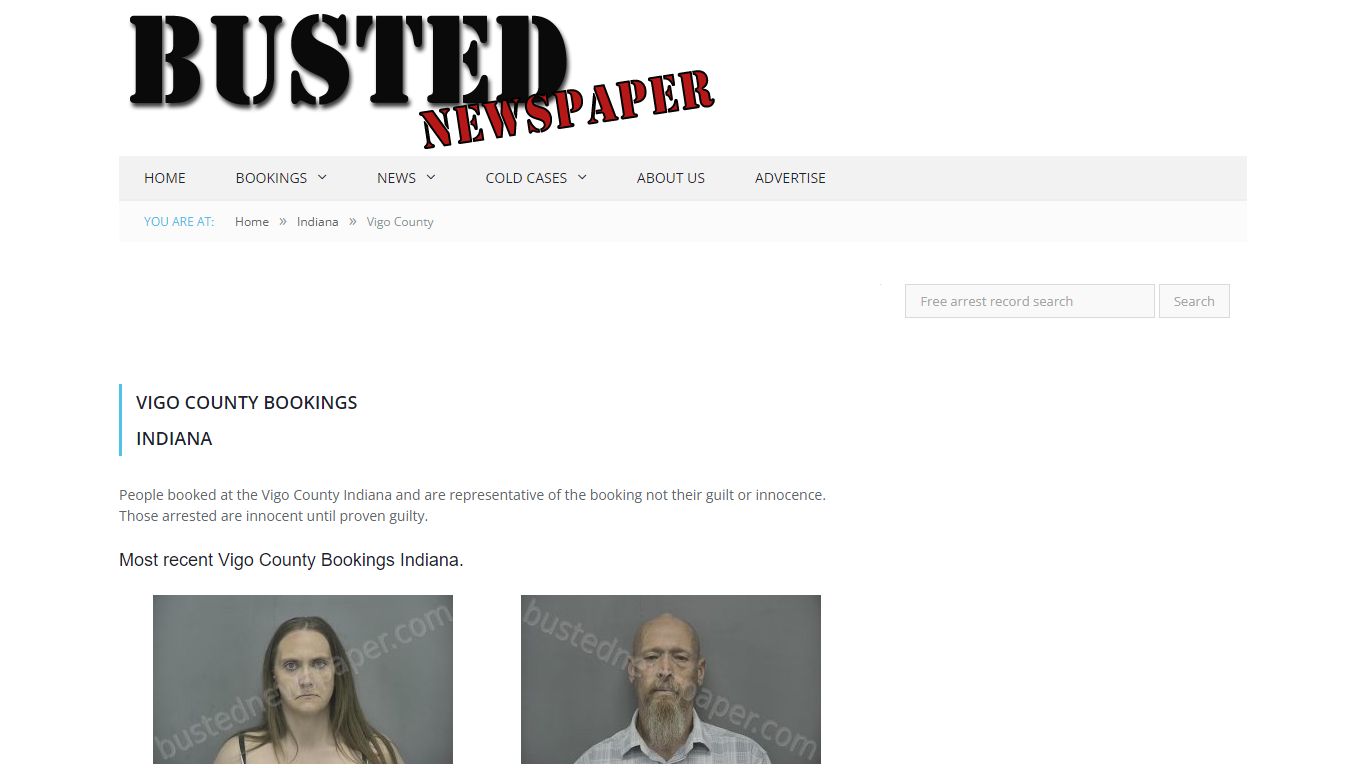 Vigo County, IN Mugshots - BUSTEDNEWSPAPER.COM